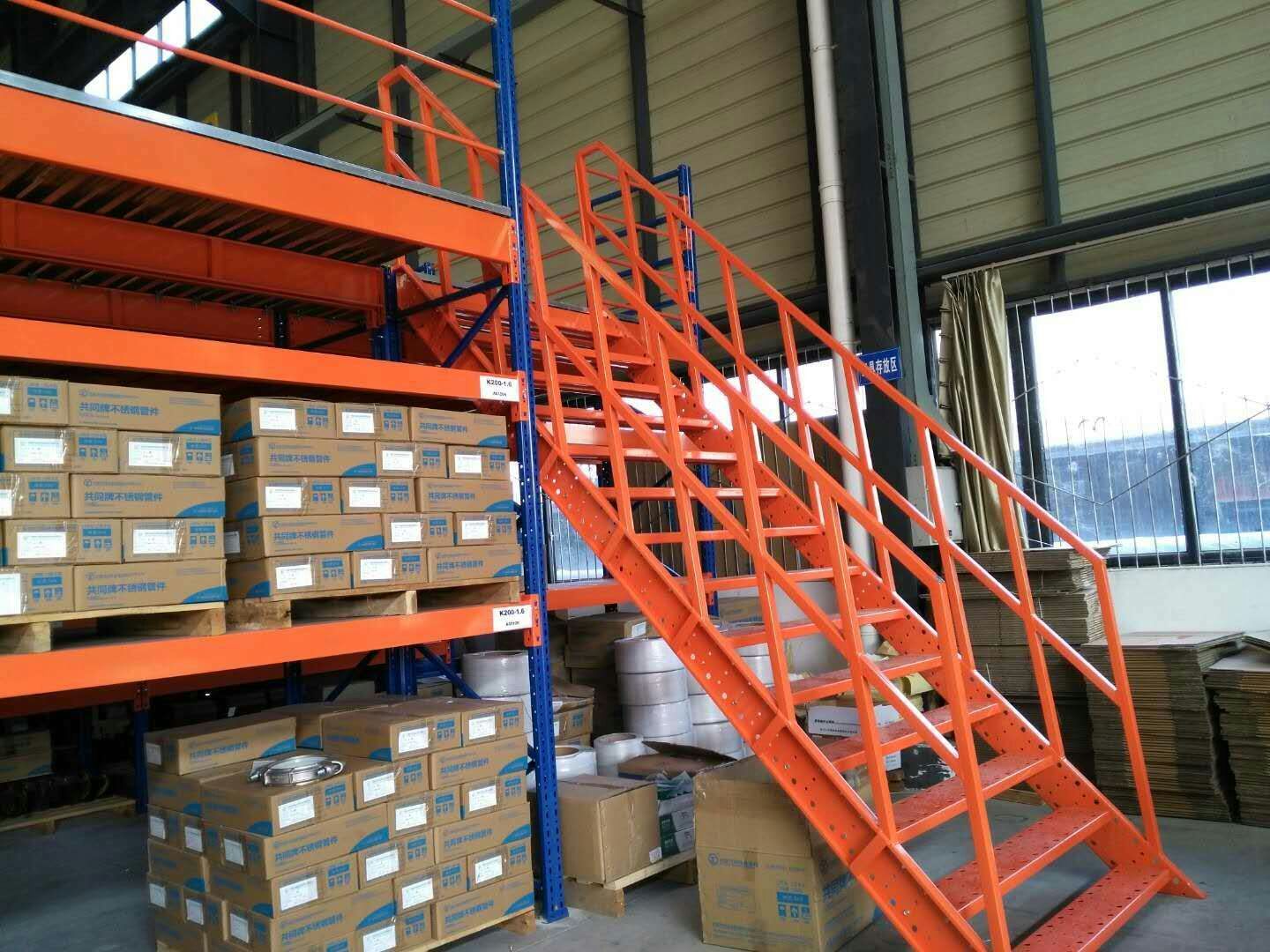 阁楼式货架、楼梯阁楼货架